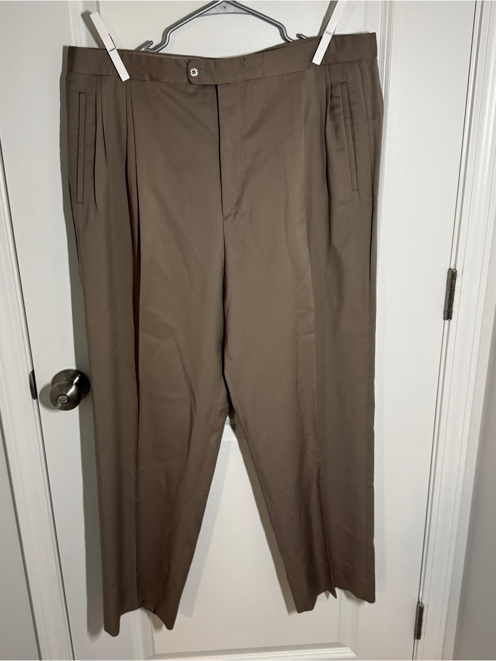 Zanella Men's Dress Pants in Taupe Brown
